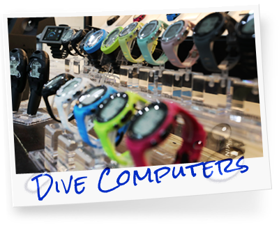 Lots of dive computers, wetsuits, BCDs, masks, and other quality gear we carry store image