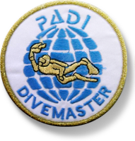 Divemaster: The first Professional Diver level patch graphic