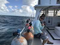 Great day of scuba diving in Key Largo with Rainbow Reef on fire coral cave tropical voyager 2016 11 25 r3545 1